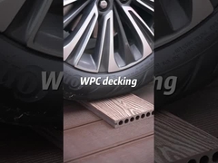 Hölzernes zusammengesetztes Decking-Plastikbrett WPC fester Boden Wpc im Freien