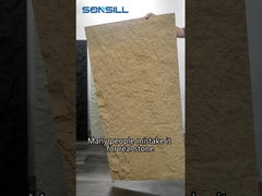 Leichte PU-Polyurethan-Steinplatten-Wand-Kunstimitation 1200 * 600 mm